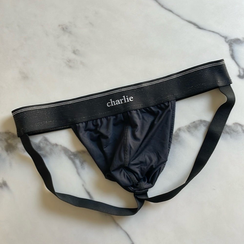 Charlie by Matthew Zink Micromodal Black Jockstrap